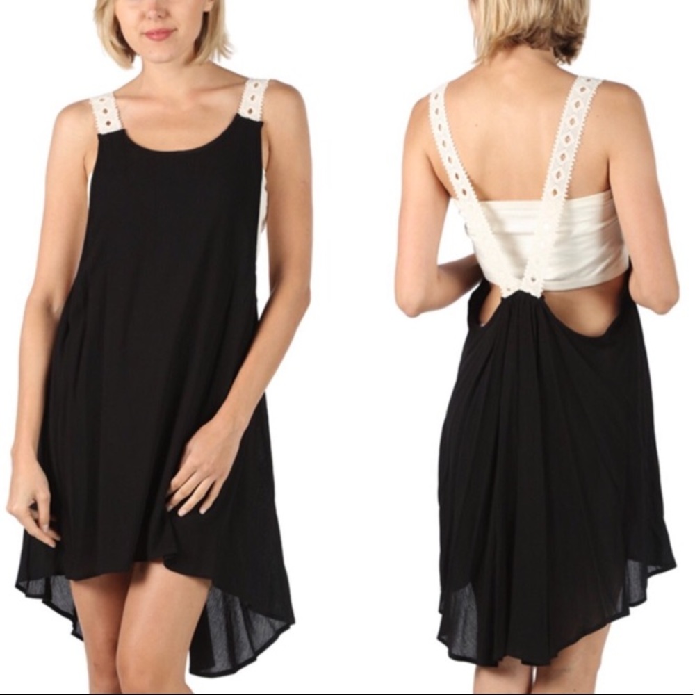 Loose Fit Overall Gauzy high-low Dress